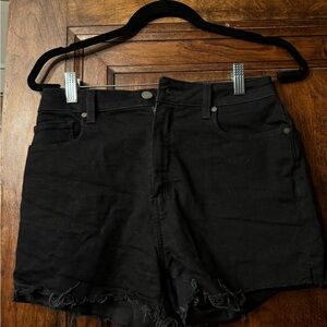 Black denim Paige shorts